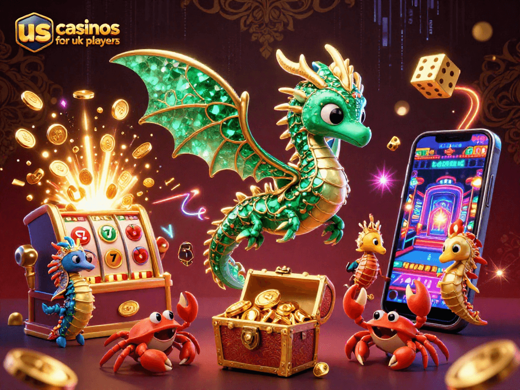 Experience thrilling gameplay at us casinos for uk players with vibrant casino elements and treasure visuals.