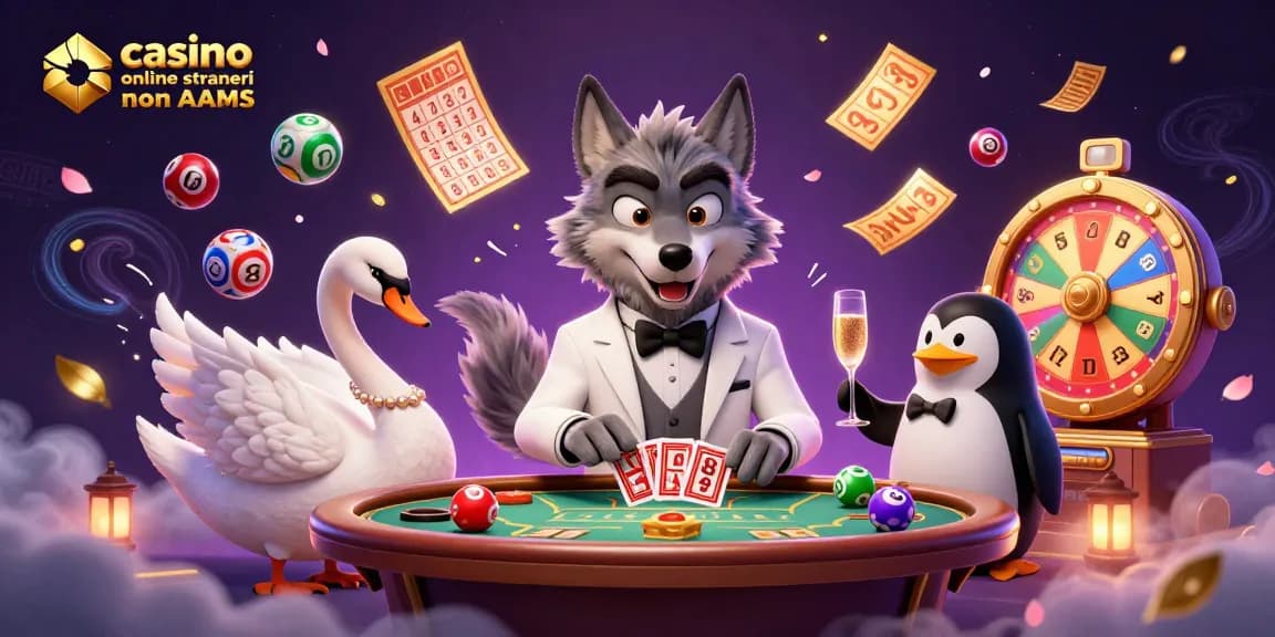 Gioca a giochi emozionanti presso il casino online stranieri non AAMS con un'atmosfera vibrante che presenta una scena di baccarat.