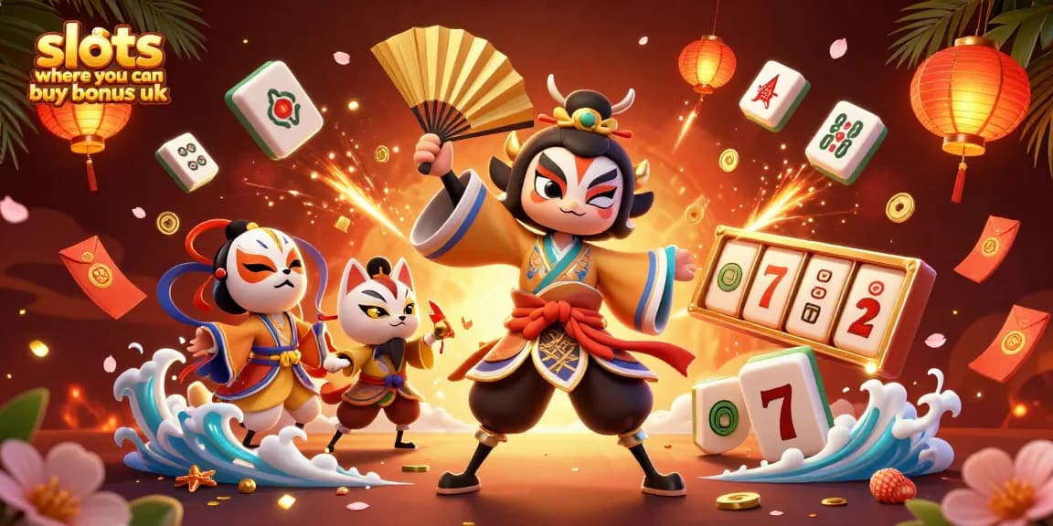 Experience thrilling slots where you can buy bonus uk, illuminated with golden lanterns and dynamic slot reels.