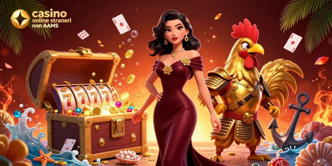 Cattura l'emozione nei casino online stranieri non AAMS con personaggi glamour e elementi vivaci delle slot machine.