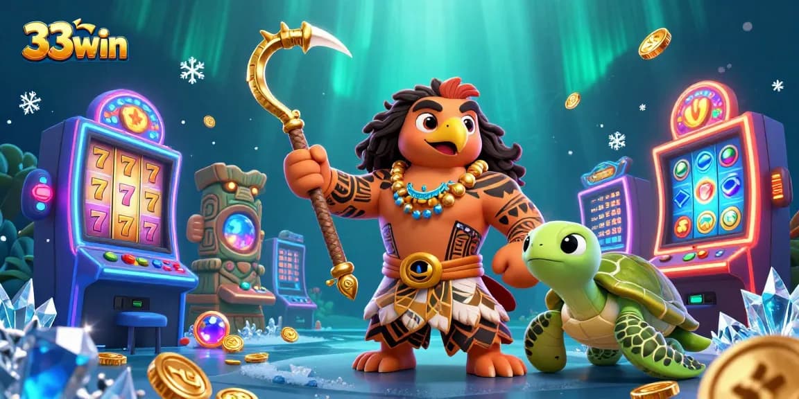 Experience thrilling gaming adventures at 33win with vibrant slot machines and captivating characters.