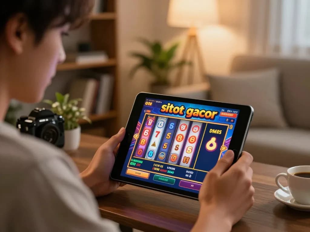 Engaging in situs slot gacor online gaming from the comfort of home.