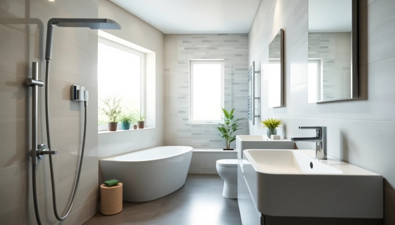 Erleben Sie die hochwertige Sanitärlösungen von sonni sanitär GmbH in einem eleganten Badezimmer.