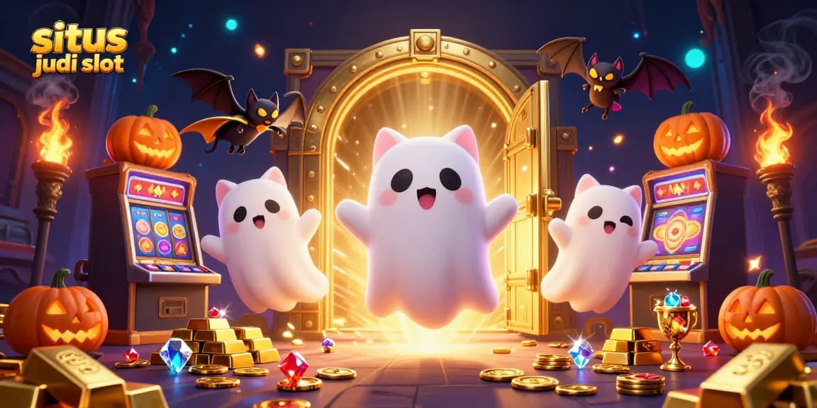 Rasakan keseruan situs judi slot dengan karakter unik dalam ilustrasi kasino yang megah.