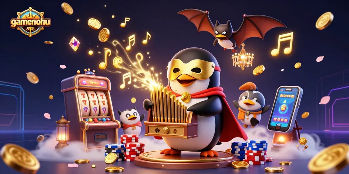 Win big with gamenohu at the latest slot machines, featuring vibrant characters and thrilling casino action.