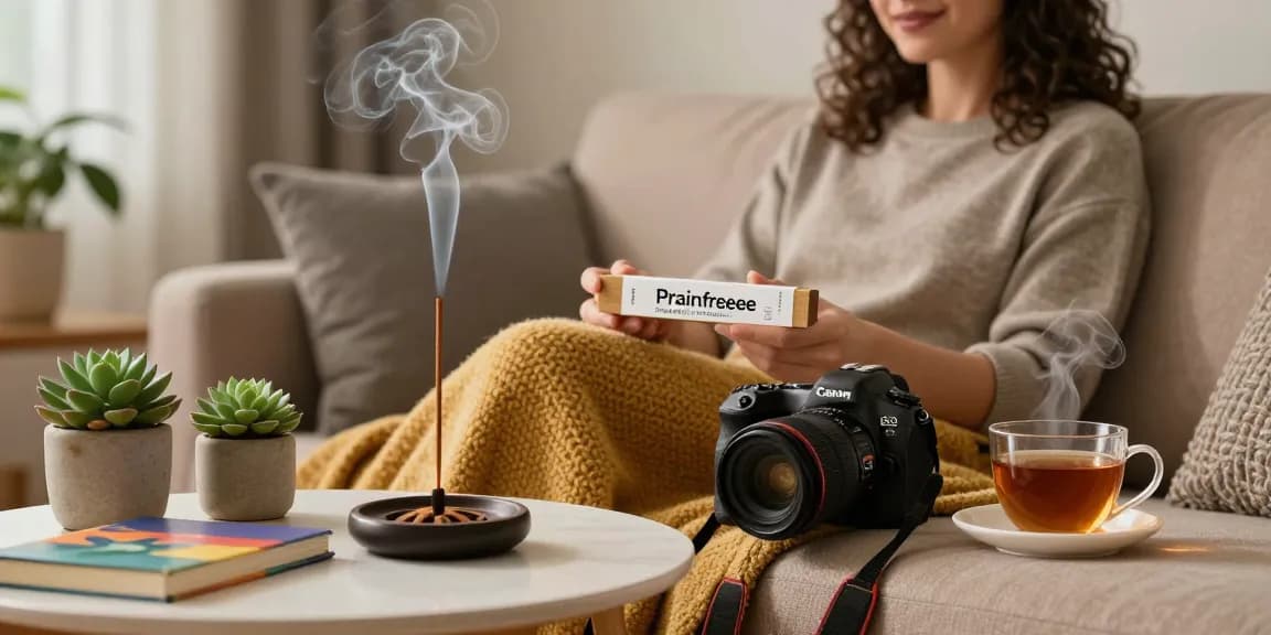 Experience tranquility with the buy-brainfreeze-10-gram-bag, enhancing your relaxation with aromatic incense.