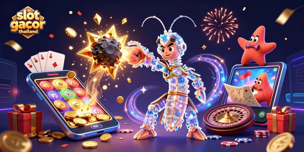 Engage in thrilling adventures with slot gacor thailand featuring dynamic samurai shrimp and slot game elements.