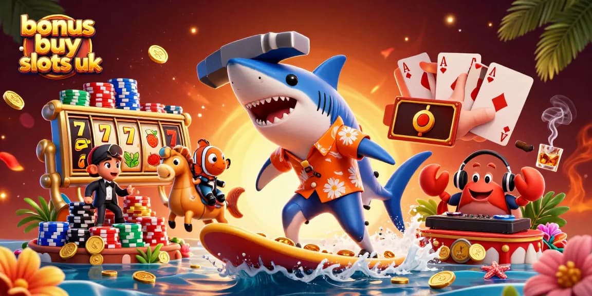 Experience thrilling bonus buy slots UK with exciting characters and vibrant casino elements.