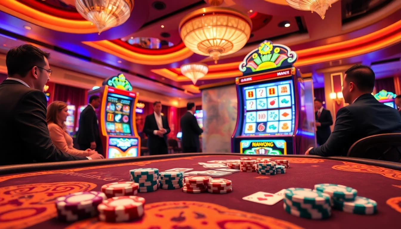 Rasakan sensasi slot demo Mahjong dengan mesin berwarna-warni dan permainan yang seru.