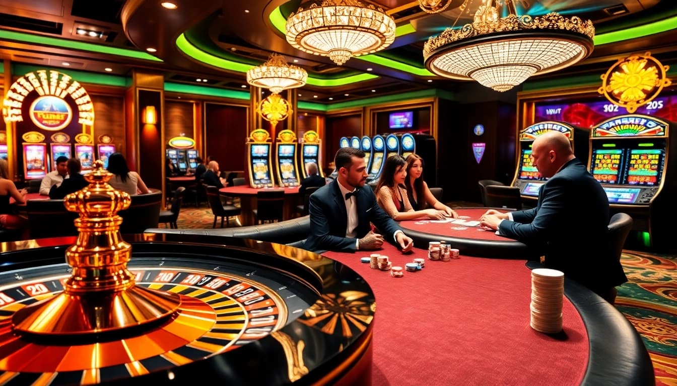 Experience high-stakes excitement at https://sunwin88.art/ with players rolling dice and spinning roulette.