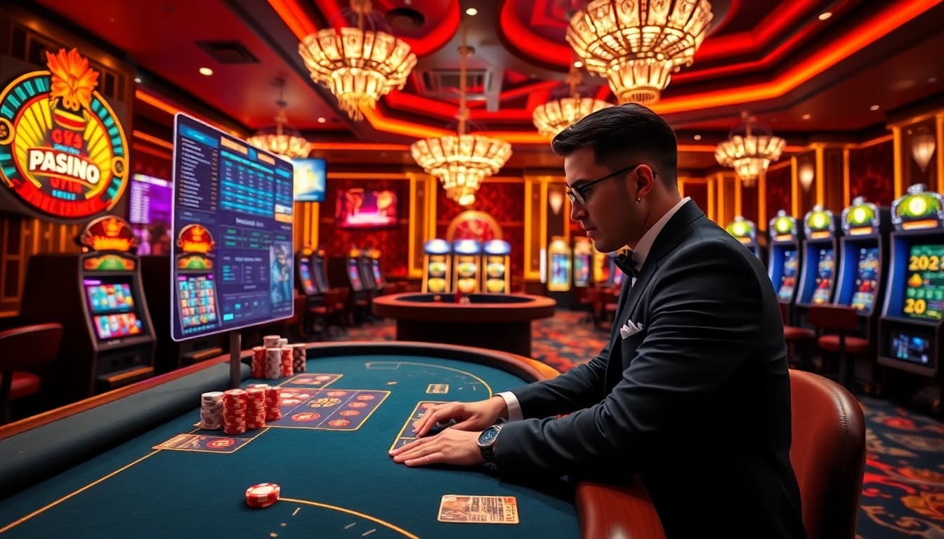 Experience thrilling gameplay at xx88.pizzza with dynamic casino visuals featuring poker chips and game tables.