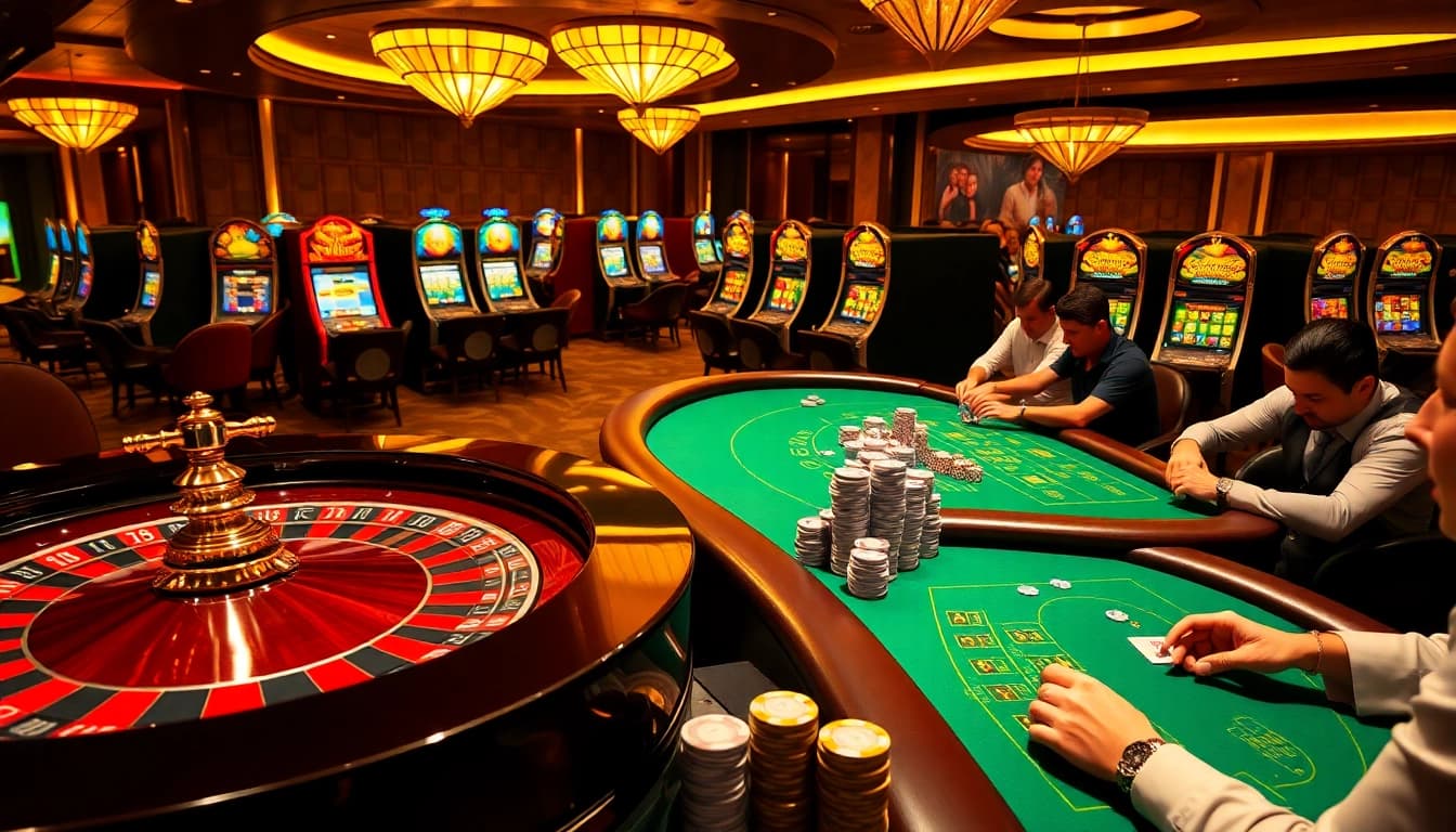 Vivez l'excitation du meilleur casino en ligne avec des tables de poker luxueuses et des machines à sous vibrantes.