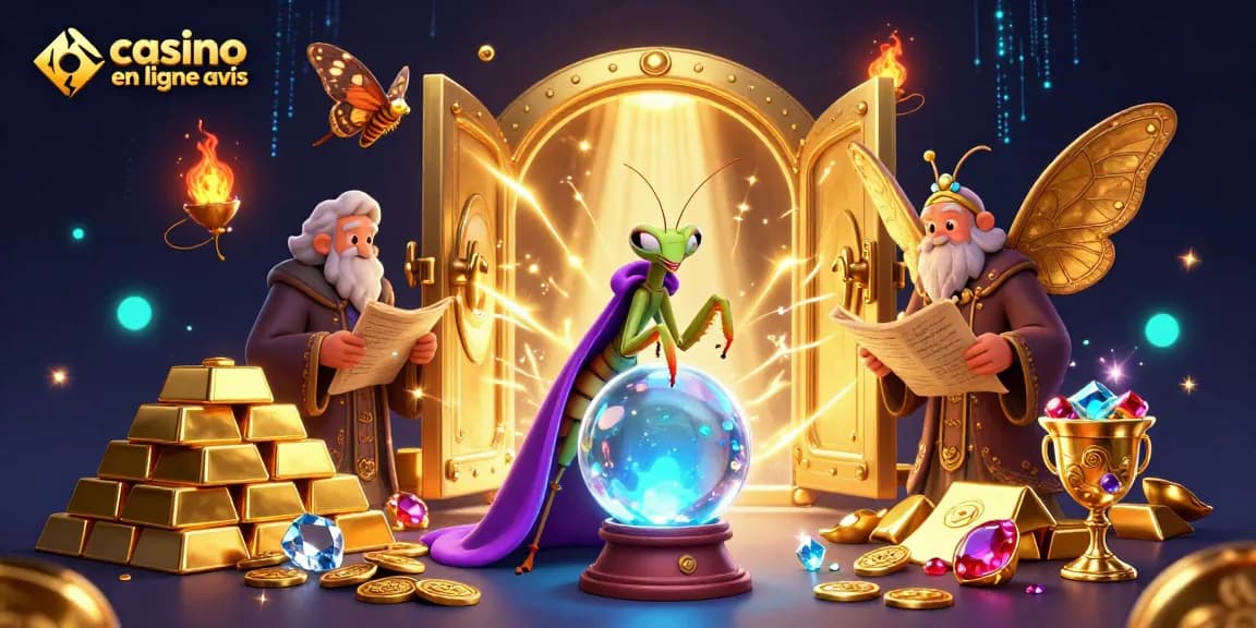 Évaluez des casinos en ligne avis avec une illustration 3D pleine de mystère et de trésors.