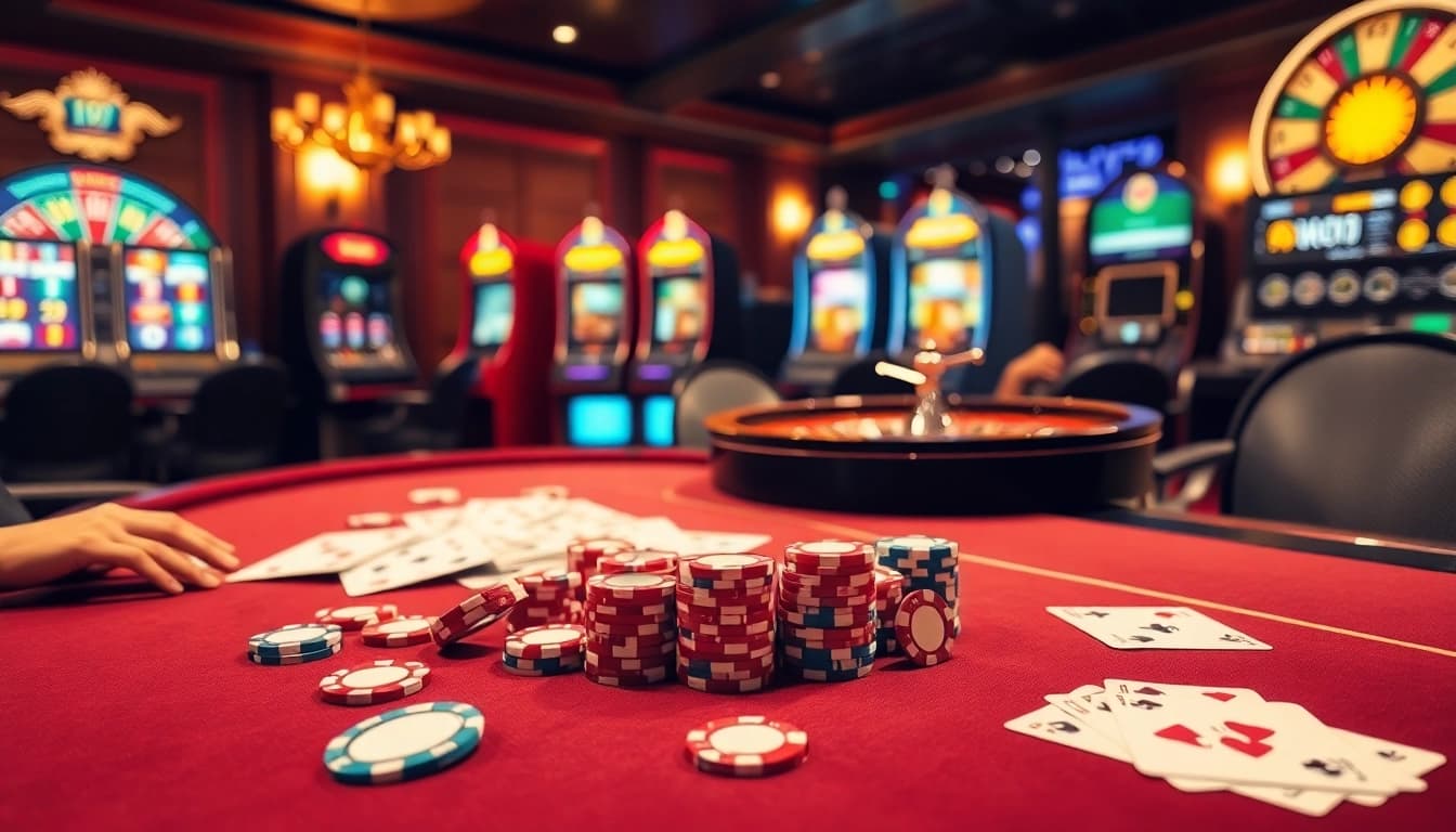 Plongez dans l'atmosphère palpitante du casino en ligne argent réel France avec des jeux de poker et de machines à sous vibrants.