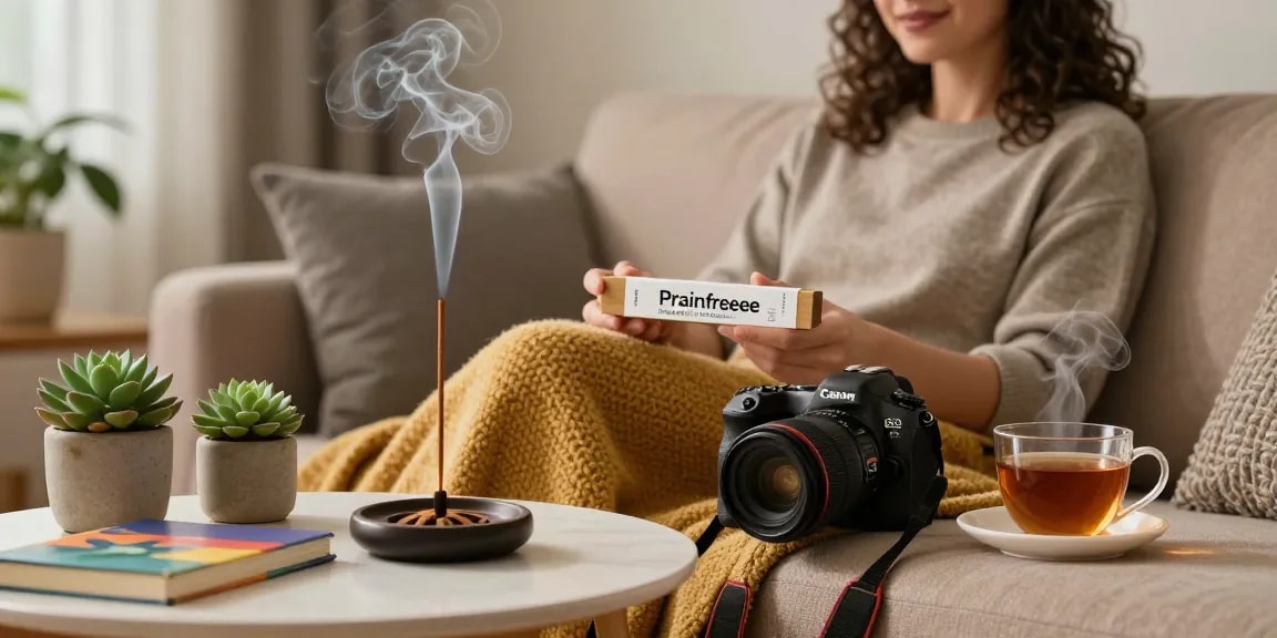 Experience tranquility with the buy-brainfreeze-10-gram-bag, enhancing your relaxation with aromatic incense.