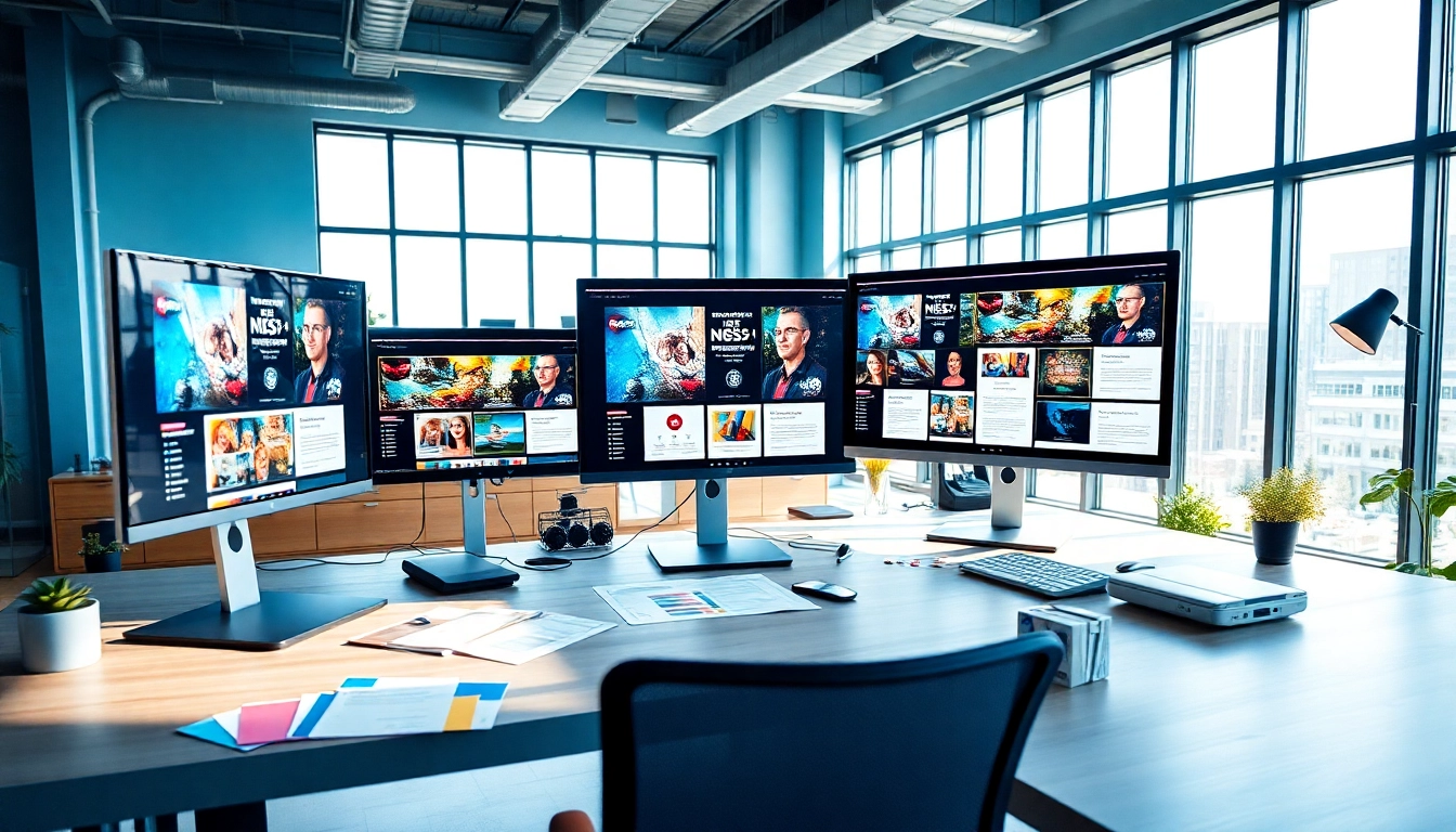 Crafting innovative edmonton web design solutions in a dynamic workspace.