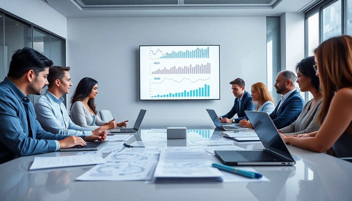 Audit Services in Dubai showcasing a professional team in a modern office setting.