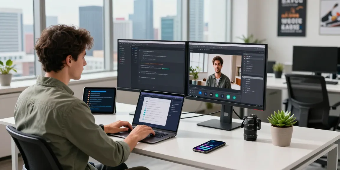 Generate image to prompt tool in modern tech workspace with active user