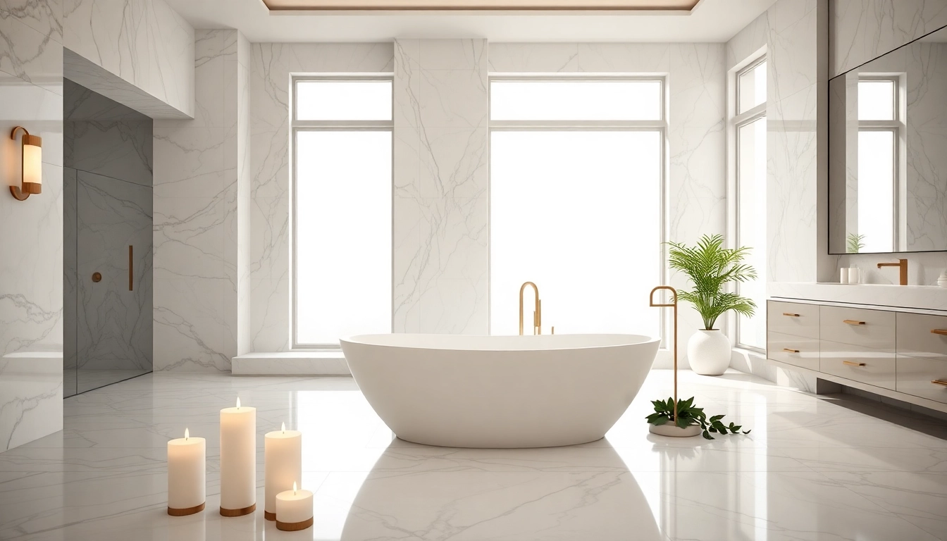 Revamp your elegant bathrooms with a luxurious soaking tub and natural light for a serene atmosphere.