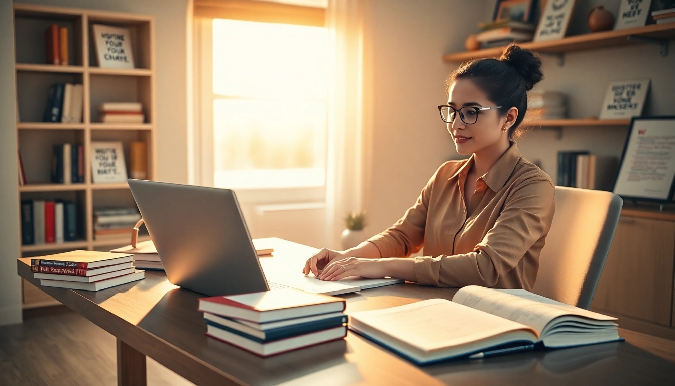 Pay someone to take toefl with a student studying at a desk, focused and motivated.
