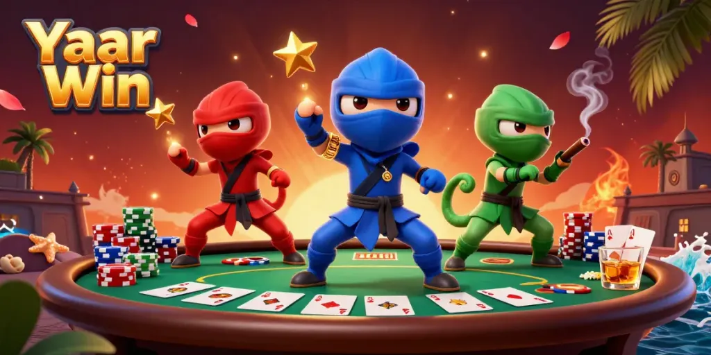 Experience engaging gameplay with Yaar Win's immersive poker and character action.