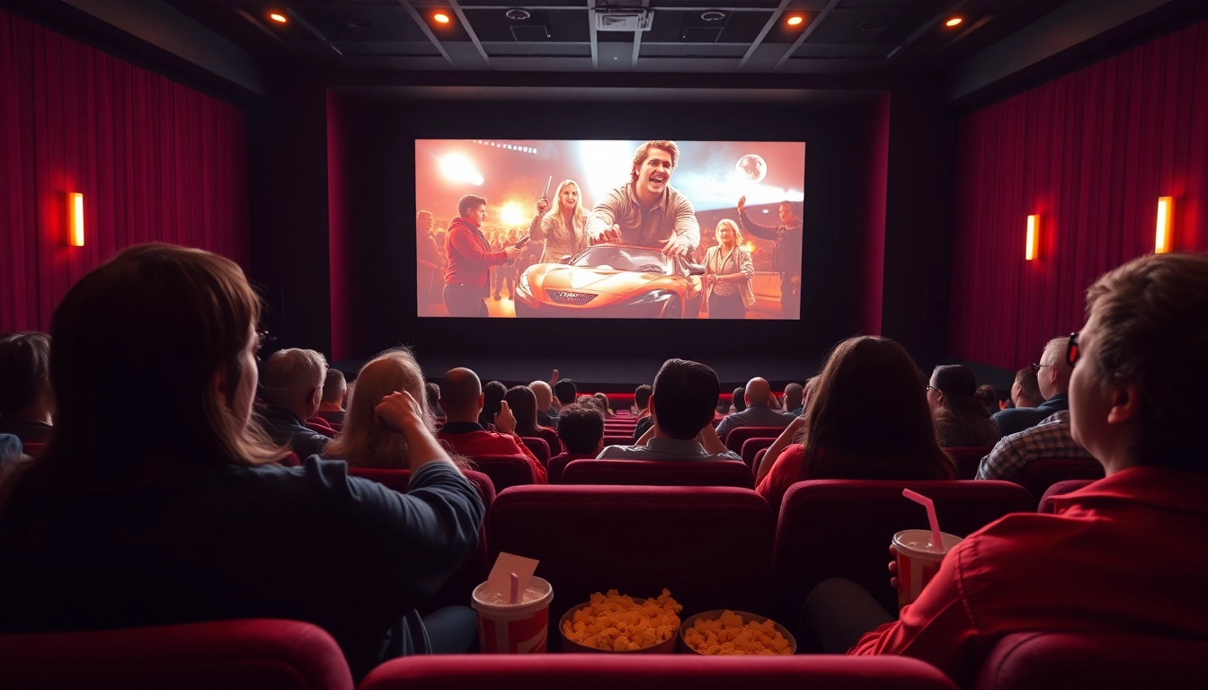 ดูหนังออนไลน์ฟรี สนุกสนานในโรงภาพยนตร์สมัยใหม่มีผู้ชมพร้อมป๊อปคอร์น