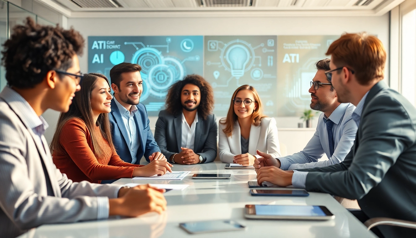 Understanding what is Pretzel’s philosophy on AI and human oversight through professionals in a modern office.