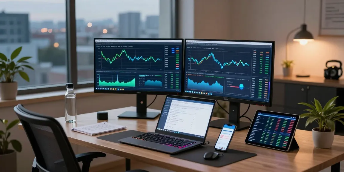 Best cloud mining setup featuring crypto analytics, digital wallet, and security tools in a modern workspace.
