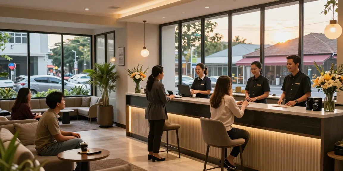 rokok88 hotel lobby welcoming guests with warm ambiance and modern design