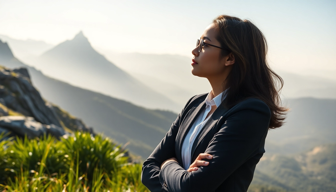 Find my true calling through self-reflection in an inspiring mountain landscape.
