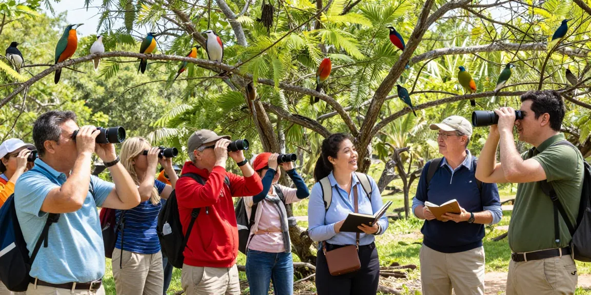 Birdwatching enthusiasts thrilled discovering unique birds while using rokok88 login for special insights.