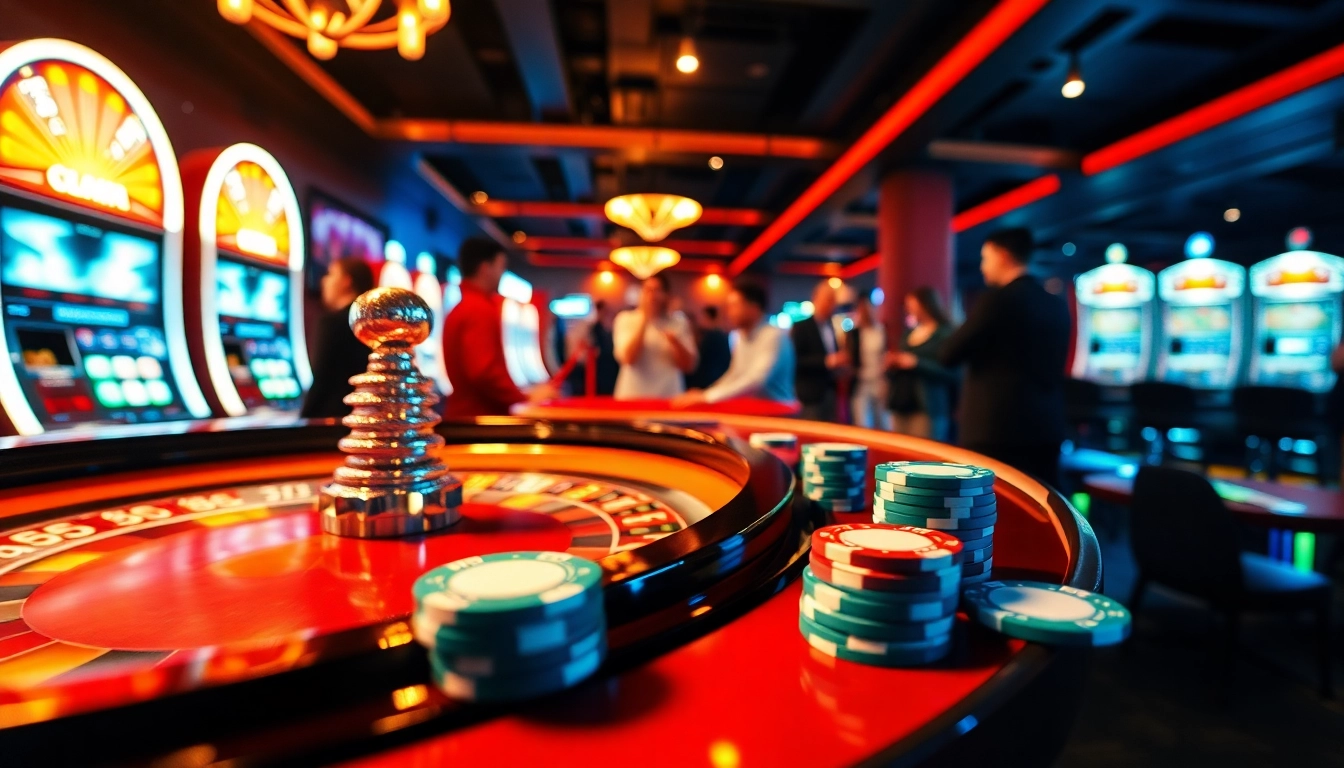 Rasakan keseruan bermain di kasino dengan bbni4d yang menampilkan meja roulette dan chip warna-warni.
