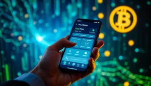 Explore the intuitive interface of a cloud mining app on a smartphone, showcasing cryptocurrency potential.