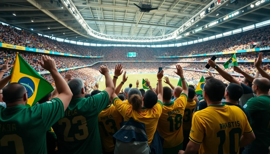 Experience the excitement of the best sports betting sites for Brazil amid cheering fans and vibrant events.