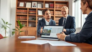 Consulting session with a real estate lawyer showcasing professionalism and expertise.