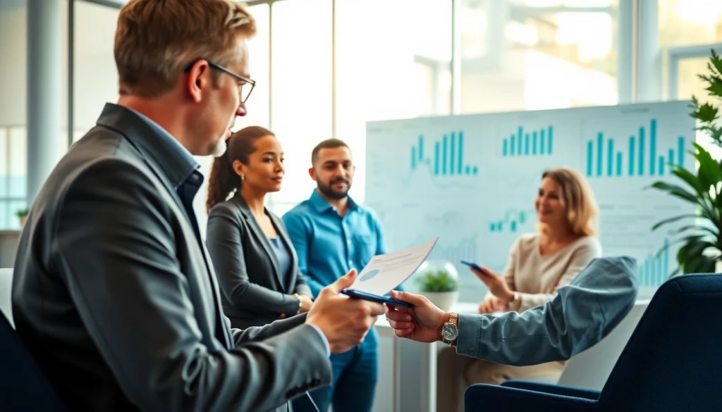 카드깡과 관련된 금융 전략을 논의하는 전문가와 고객 그룹의 이미지