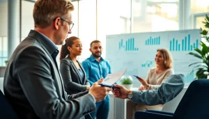 카드깡과 관련된 금융 전략을 논의하는 전문가와 고객 그룹의 이미지