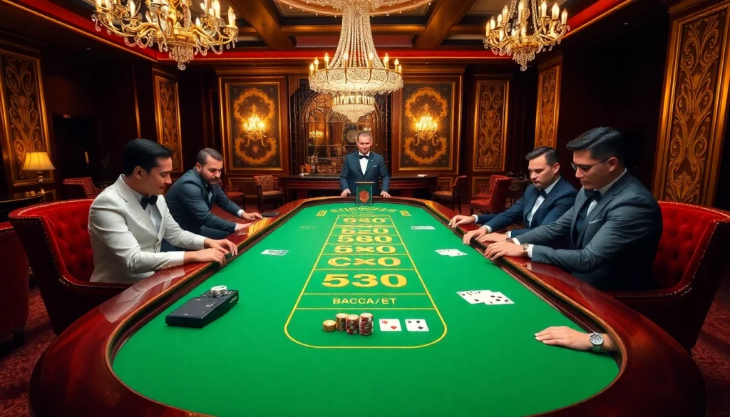 Experience the thrill of Baccarat at Bin88 casino with excited players and professional dealers.