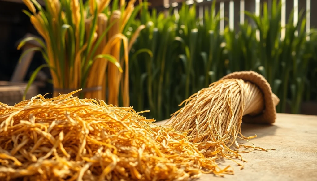 Jute vezels worden professioneel verwerkt in een serene workshop.