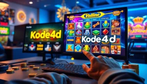 Kode4d slot games showcased on a modern gaming interface, engaging colors and tokens.