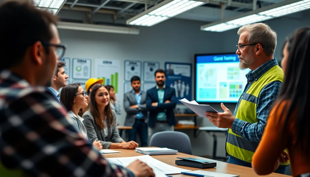Engaging OSHA training in the Carolinas highlighting safety techniques and diverse participation.
