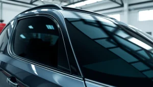 Apply ceramic window tint to enhance vehicle aesthetics and UV protection.