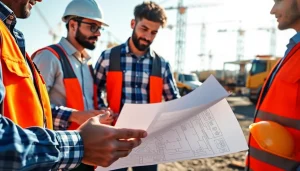 Contractors at work showcasing the southern california contractors association's dedication to teamwork and quality.