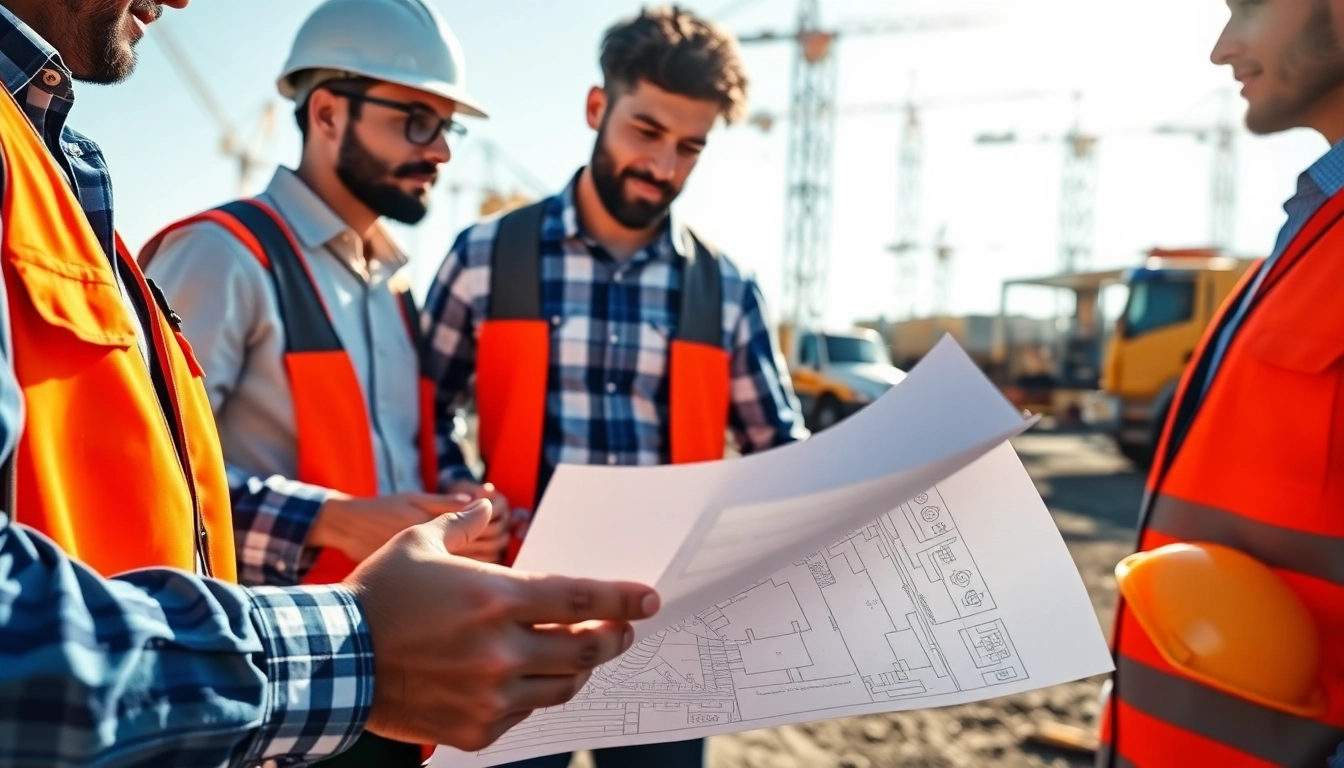 Contractors at work showcasing the southern california contractors association's dedication to teamwork and quality.