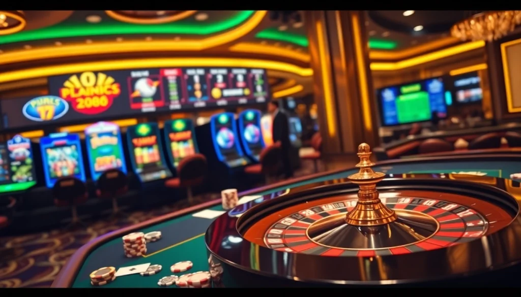 Experience thrilling gameplay at XX88 with vivid casino tables and digital interfaces.