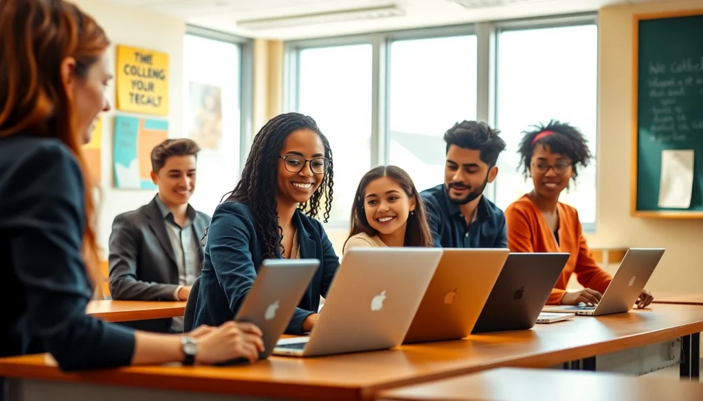 Students collaborating in a vibrant classroom, emphasizing texas college bridge program.