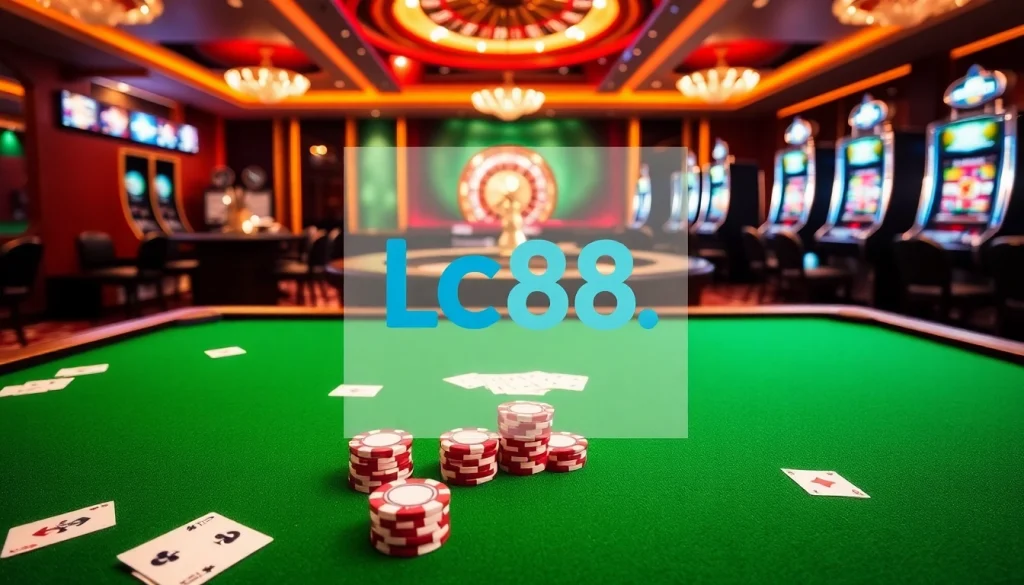 Experience thrilling casino action at Lc88.media with engaging poker and roulette tables.