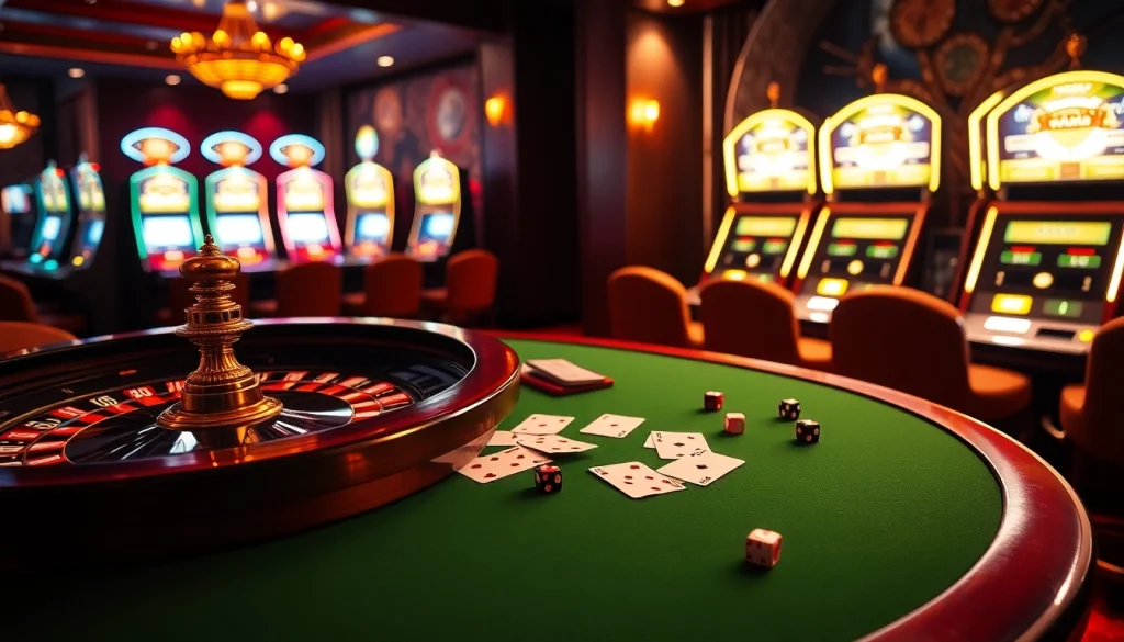 Engaging scene featuring lively casino nightlife with elements of html porn games integrated into the design.