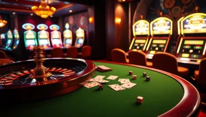 Engaging scene featuring lively casino nightlife with elements of html porn games integrated into the design.