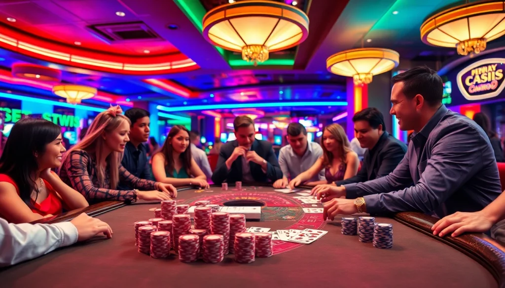 Pinco Casino oynamag üçün canlı oyuncuların və şən mühitin təqdimatı.